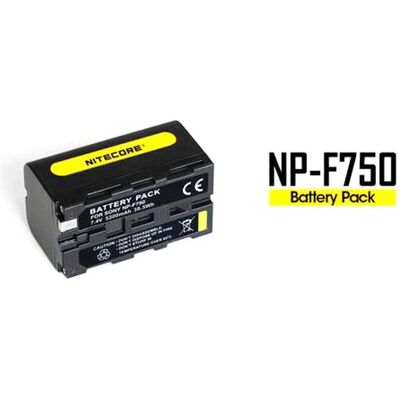 Nitecore NP F750 Pack de batteries 5200mAh 38.5Wh (Batterie de l'appareil photo), Alimentation pour appareil photo, Noir Nitecore NP F750 Pack de batteries 5200mAh 38.5Wh (Batterie de l'appareil photo), Alimentation pour appareil photo, Noir