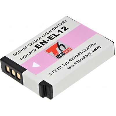 T6 Power Batterie Nikon EN-EL12,, Äernà (Batterie de l'appareil photo), Alimentation pour appareil photo, Noir T6 Power Batterie Nikon EN-EL12,, Äernà (Batterie de l'appareil photo), Alimentation pour appareil photo, Noir