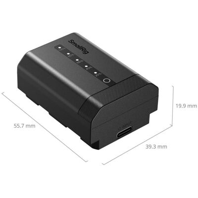 SmallRig 5297 USB-C Camera Battery with Power Display for Sony NP-FZ100 (Batterie de l'appareil photo), Alimentation pour appareil photo, Noir SmallRig 5297 USB-C Camera Battery with Power Display for Sony NP-FZ100 (Batterie de l'appareil photo), Alimentation pour appareil photo, Noir