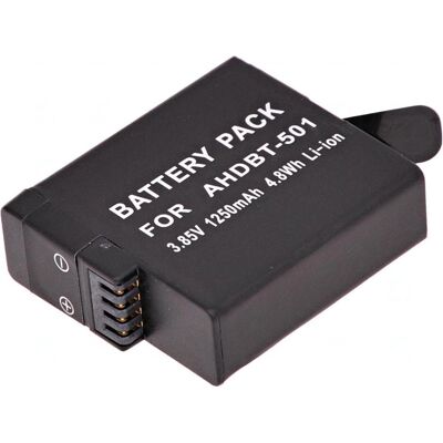 T6 Power Batterie GoPro Hero5, Hero6 Black, AHDBT-501, AABAT-001, 601-10197-000 (Batterie de l'appareil photo), Alimentation pour appareil photo, Noir T6 Power Batterie GoPro Hero5, Hero6 Black, AHDBT-501, AABAT-001, 601-10197-000 (Batterie de l'appareil photo), Alimentation pour appareil photo, Noir