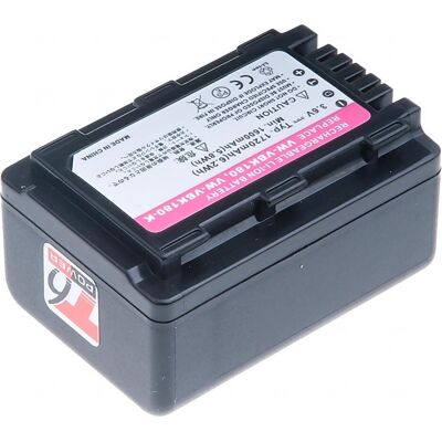 T6 Power Batterie Panasonic VW-VBK180, VW-VBL090,,,????ern???? (Batterie de l'appareil photo), Alimentation pour appareil photo, Noir T6 Power Batterie Panasonic VW-VBK180, VW-VBL090,,,????ern???? (Batterie de l'appareil photo), Alimentation pour appareil photo, Noir