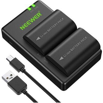 Neewer LP-E6 (Batterie de l'appareil photo, Chargeur de batterie d'appareil photo), Alimentation pour appareil photo, Noir Neewer LP-E6 (Batterie de l'appareil photo, Chargeur de batterie d'appareil photo), Alimentation pour appareil photo, Noir