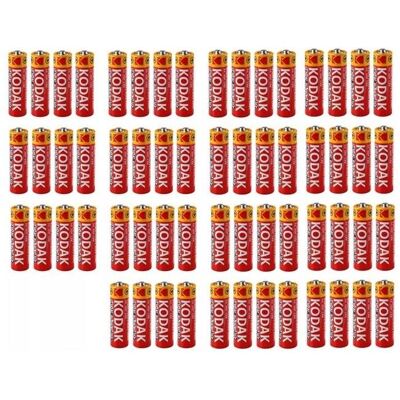 Kodak Piles AA/R6 1 050 mAh, lot de 60 pièces. (60 pcs, AA, 1050 mAh), Batteries + piles Kodak Piles AA/R6 1 050 mAh, lot de 60 pièces. (60 pcs, AA, 1050 mAh), Batteries + piles