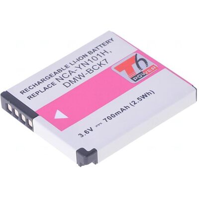 T6 Power Batterie Panasonic DMW-BCK7,, Äernà (Batterie de l'appareil photo), Alimentation pour appareil photo, Noir T6 Power Batterie Panasonic DMW-BCK7,, Äernà (Batterie de l'appareil photo), Alimentation pour appareil photo, Noir