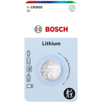 Panasonic BOSCH BATTERIE 1 STÜCK CR2032 LITHIUM CR2032B1/00 (1 pcs, CR2032), Batteries + piles Panasonic BOSCH BATTERIE 1 STÜCK CR2032 LITHIUM CR2032B1/00 (1 pcs, CR2032), Batteries + piles