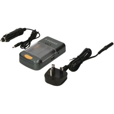 2-Power Universal Camera Battery Charger-Retail (Chargeur de batterie d'appareil photo), Alimentation pour appareil photo, Noir 2-Power Universal Camera Battery Charger-Retail (Chargeur de batterie d'appareil photo), Alimentation pour appareil photo, Noir