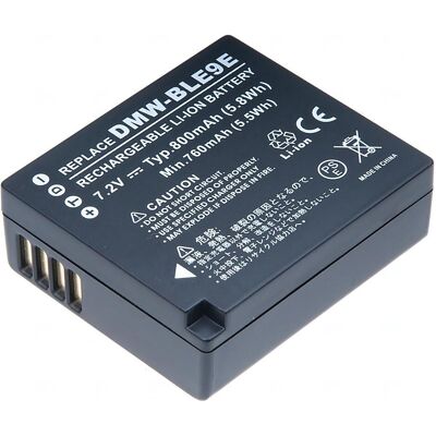 T6 Power Batterie Panasonic DMW-BLE9, DMW-BLE9E, DMW-BLG10, DMW-BLG10E, BP-DC15 (Batterie de l'appareil photo), Alimentation pour appareil photo, Noir T6 Power Batterie Panasonic DMW-BLE9, DMW-BLE9E, DMW-BLG10, DMW-BLG10E, BP-DC15 (Batterie de l'appareil photo), Alimentation pour appareil photo, Noir