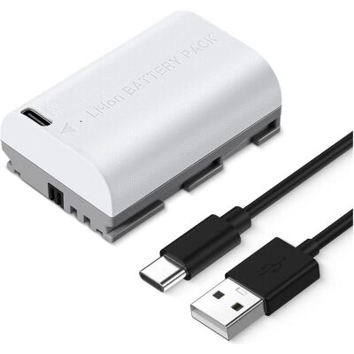 K&F Concept LP-E6NH 2600mAh, Type C Mount Direct Camera Battery (1 pc) (Batterie de l'appareil photo), Alimentation pour appareil photo, Noir K&F Concept LP-E6NH 2600mAh, Type C Mount Direct Camera Battery (1 pc) (Batterie de l'appareil photo), Alimentation pour appareil photo, Noir