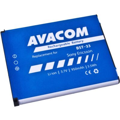Avacom Baterie GSSE-W900-S950A do mobilu Sony Ericsson K550i, K800, W900i Li-Ion (n??hrad) (1 pcs, 950 mAh), Batteries + piles Avacom Baterie GSSE-W900-S950A do mobilu Sony Ericsson K550i, K800, W900i Li-Ion (n??hrad) (1 pcs, 950 mAh), Batteries + piles