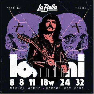La Bella TI832 Tony Iommi Sign. 008/032 (5x, Guitare, Guitare électrique, 0.03"), Corde de guitare La Bella TI832 Tony Iommi Sign. 008/032 (5x, Guitare, Guitare électrique, 0.03"), Corde de guitare