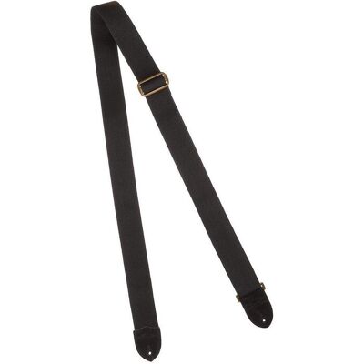 Fender Ceinture Cotton / Extrémités en cuir noir, Guitare : accessoires, Noir Fender Ceinture Cotton / Extrémités en cuir noir, Guitare : accessoires, Noir