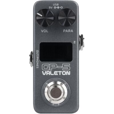 Valeton GP-5 (Guitare), Pédale d'effet, Noir, Gris Valeton GP-5 (Guitare), Pédale d'effet, Noir, Gris