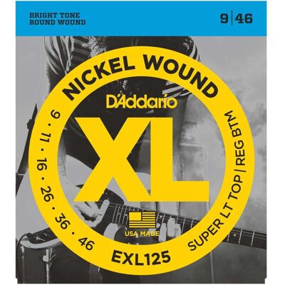 D'Addario Exl125 (6x, Guitare électrique, 0.05"), Corde de guitare D'Addario Exl125 (6x, Guitare électrique, 0.05"), Corde de guitare