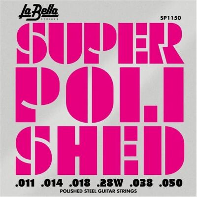 La Bella Set Strings Para Guitarra Electric Super Polished BL 11-50 (Guitare électrique), Corde de guitare La Bella Set Strings Para Guitarra Electric Super Polished BL 11-50 (Guitare électrique), Corde de guitare