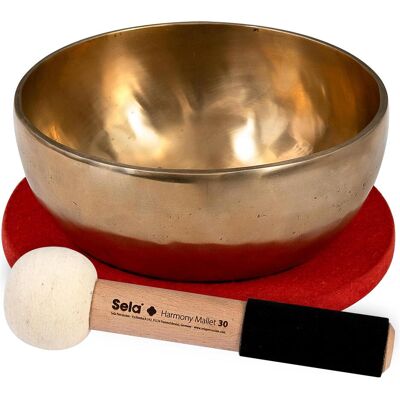 Sela Bol chantant se264 Harmony Singing Bowl 22 avec mailloche (Bol chantant), Instrument à percussion, Bronze Sela Bol chantant se264 Harmony Singing Bowl 22 avec mailloche (Bol chantant), Instrument à percussion, Bronze