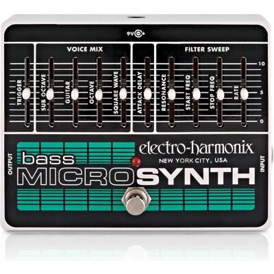 Electro-Harmonix Micro synthétiseur de basse (Basse électrique), Pédale d'effet, Noir, Blanc Electro-Harmonix Micro synthétiseur de basse (Basse électrique), Pédale d'effet, Noir, Blanc