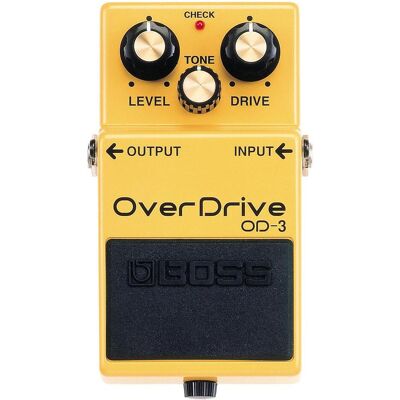 Boss (Electronics) Effet guitare Overdrive OD-3 (Guitare), Pédale d'effet, Jaune Boss (Electronics) Effet guitare Overdrive OD-3 (Guitare), Pédale d'effet, Jaune
