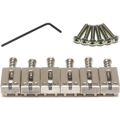 Graph Tech Tech String Saver PG-8000-00 Brushed Steel brugzadels voor ST- en TE-stijl gitaar (set van 6), Guitare : accessoires, Argent Graph Tech Tech String Saver PG-8000-00 Brushed Steel brugzadels voor ST- en TE-stijl gitaar (set van 6), Guitare : accessoires, Argent