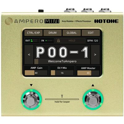 Hotone Ampero Mini (Guitare), Pédale d'effet, Multicolore Hotone Ampero Mini (Guitare), Pédale d'effet, Multicolore