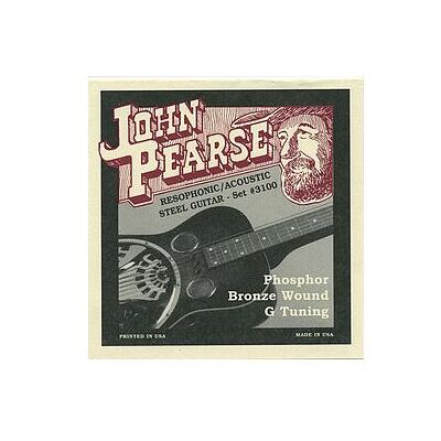 John Pearse J. Pearse 3100 Resophonic Ph.Br. 016/059, Corde de guitare John Pearse J. Pearse 3100 Resophonic Ph.Br. 016/059, Corde de guitare