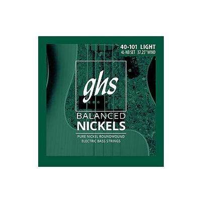 GHS Balanced Nickel Bass 4L-NB 040/101 (Basse électrique), Corde de guitare GHS Balanced Nickel Bass 4L-NB 040/101 (Basse électrique), Corde de guitare
