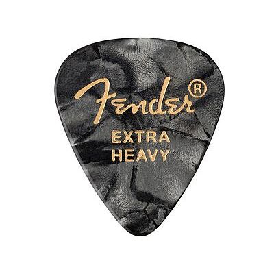 Fender 351 picks, XHeavy Black Moto 12, Médiator, Noir Fender 351 picks, XHeavy Black Moto 12, Médiator, Noir