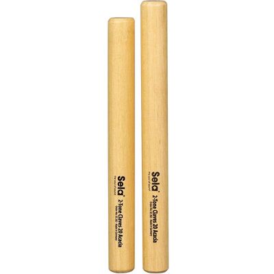 Sela Claves 2 tons 20 Acacia (Claves), Instrument à percussion, Marron Sela Claves 2 tons 20 Acacia (Claves), Instrument à percussion, Marron