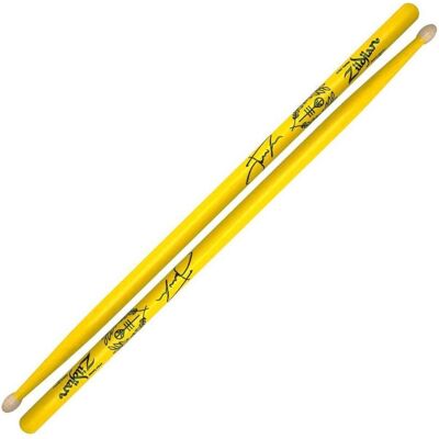 Zildjian Drumsticks, Artist Series, Josh Dun 2, wood tip, yellow (Batterie), Baguettes de batterie + maillets, Jaune Zildjian Drumsticks, Artist Series, Josh Dun 2, wood tip, yellow (Batterie), Baguettes de batterie + maillets, Jaune