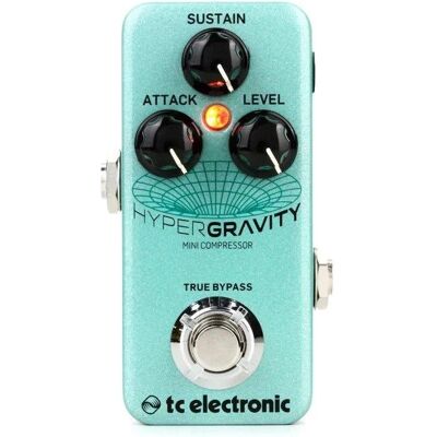 TC Electronic HyperGravity Mini Compress - Effet guitare (Guitare), Pédale d'effet, Vert TC Electronic HyperGravity Mini Compress - Effet guitare (Guitare), Pédale d'effet, Vert
