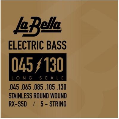 La Bella Basse RX-S5D St. Steel 045/130 (5x, Guitare électrique, 0.13"), Corde de guitare La Bella Basse RX-S5D St. Steel 045/130 (5x, Guitare électrique, 0.13"), Corde de guitare