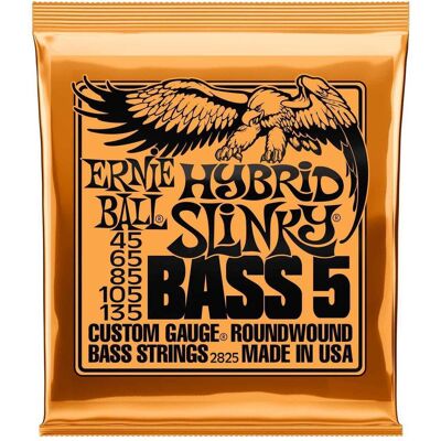 Ernie Ball Cordes de guitare basse Hybrid Slinky 2825 (5x, Guitare électrique), Corde de guitare Ernie Ball Cordes de guitare basse Hybrid Slinky 2825 (5x, Guitare électrique), Corde de guitare