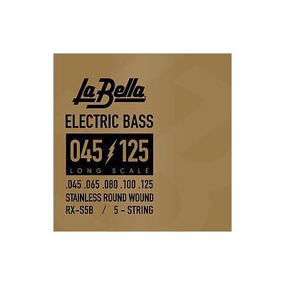 La Bella Basse RX-S5B St. Steel 045/125 (Contrebasse), Corde de guitare La Bella Basse RX-S5B St. Steel 045/125 (Contrebasse), Corde de guitare