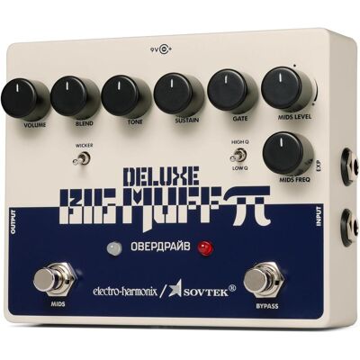 Electro-Harmonix Sovtek Deluxe Big Muff Pi (Guitare électrique), Pédale d'effet, Blanc, Bleu Electro-Harmonix Sovtek Deluxe Big Muff Pi (Guitare électrique), Pédale d'effet, Blanc, Bleu