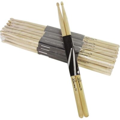 Dimavery DDS-7A (Batterie), Baguettes de batterie + maillets, Marron Dimavery DDS-7A (Batterie), Baguettes de batterie + maillets, Marron