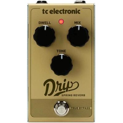 TC Electronic Drip Spring Reverb - Effet guitare (Guitare), Pédale d'effet, Beige, Marron TC Electronic Drip Spring Reverb - Effet guitare (Guitare), Pédale d'effet, Beige, Marron