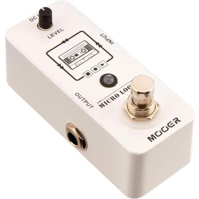 Mooer Pédale Micro Looper (Boucleur), Processeur d’effets audio, Argent Mooer Pédale Micro Looper (Boucleur), Processeur d’effets audio, Argent
