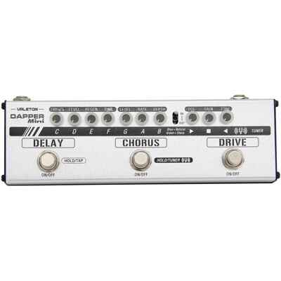 Valeton Dapper Mini (Contrebasse, Guitare, Guitare électrique), Pédale d'effet, Blanc Valeton Dapper Mini (Contrebasse, Guitare, Guitare électrique), Pédale d'effet, Blanc