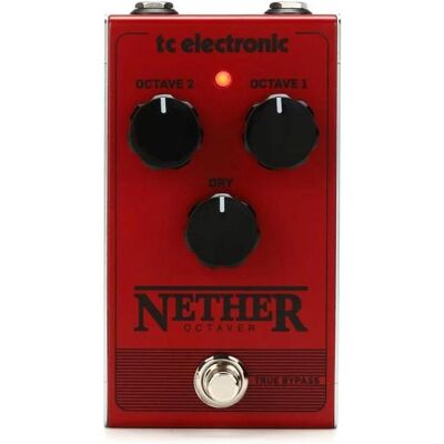 TC Electronic Nether Octaver - Effet guitare (Guitare), Pédale d'effet, Rouge TC Electronic Nether Octaver - Effet guitare (Guitare), Pédale d'effet, Rouge