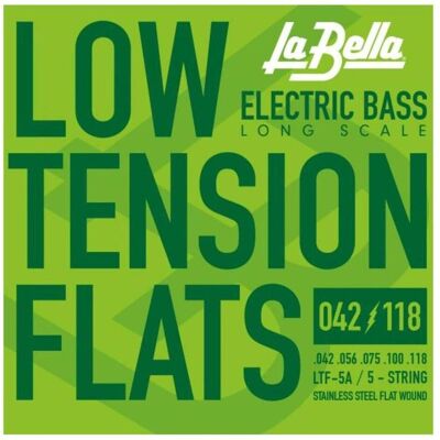 La Bella LTF-5A Low T. Flex Flat 042/118 (Guitare), Corde de guitare La Bella LTF-5A Low T. Flex Flat 042/118 (Guitare), Corde de guitare