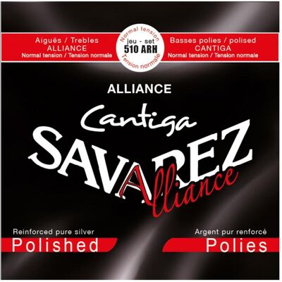 Savarez Cordes de guitare en nylon 510ARH Alliance Cantiga – Tension normale – Filetage argenté poli (Guitare), Corde de guitare Savarez Cordes de guitare en nylon 510ARH Alliance Cantiga – Tension normale – Filetage argenté poli (Guitare), Corde de guitare