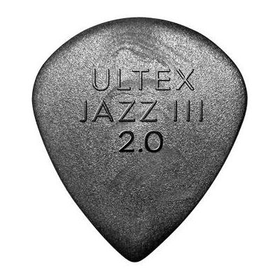 Dunlop Ultex Jazz III Pick, 2.00 mm (2 mm), Médiator Dunlop Ultex Jazz III Pick, 2.00 mm (2 mm), Médiator
