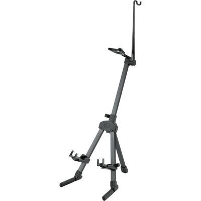 K&M Support pour violon avec porte-archet intégré 15530 (Violon), Pied + support pour instrument, Noir K&M Support pour violon avec porte-archet intégré 15530 (Violon), Pied + support pour instrument, Noir