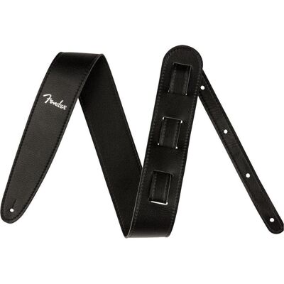 Fender Strap en cuir végétalien, noir, Guitare : accessoires, Noir Fender Strap en cuir végétalien, noir, Guitare : accessoires, Noir