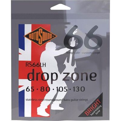 Rotosound Jeu de cordes pour basse électrique RS66LH .065 -.130 (Guitare électrique), Corde de guitare Rotosound Jeu de cordes pour basse électrique RS66LH .065 -.130 (Guitare électrique), Corde de guitare