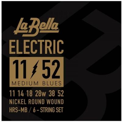 La Bella String Set Guitar Electric HRS Medium Blues 11-52 (6x, Guitare électrique), Corde de guitare La Bella String Set Guitar Electric HRS Medium Blues 11-52 (6x, Guitare électrique), Corde de guitare