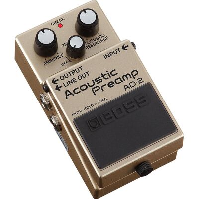Boss (Electronics) AD-2 Préamplificateur pour guitare acoustique, Pédale d'effet, Beige Boss (Electronics) AD-2 Préamplificateur pour guitare acoustique, Pédale d'effet, Beige