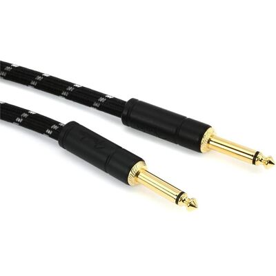 Fender Câble Deluxe 1,5m black tweed (1.50 m), Câble audio Fender Câble Deluxe 1,5m black tweed (1.50 m), Câble audio