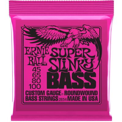 Ernie Ball Super Slinky (4x, Basse électrique, 0.10"), Corde de guitare Ernie Ball Super Slinky (4x, Basse électrique, 0.10"), Corde de guitare