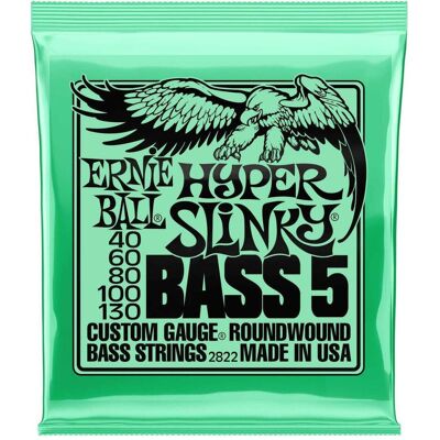 Ernie Ball Cordes de basse Hyper Slinky 2822 à 5 cordes (5x, Guitare électrique), Corde de guitare Ernie Ball Cordes de basse Hyper Slinky 2822 à 5 cordes (5x, Guitare électrique), Corde de guitare