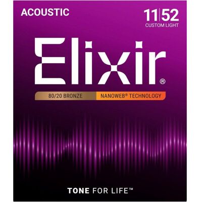Elixir Strings 11027 String for Musical Instruments Acoustic 6 pcs Guitar (6x, 0.05"), Corde de guitare Elixir Strings 11027 String for Musical Instruments Acoustic 6 pcs Guitar (6x, 0.05"), Corde de guitare